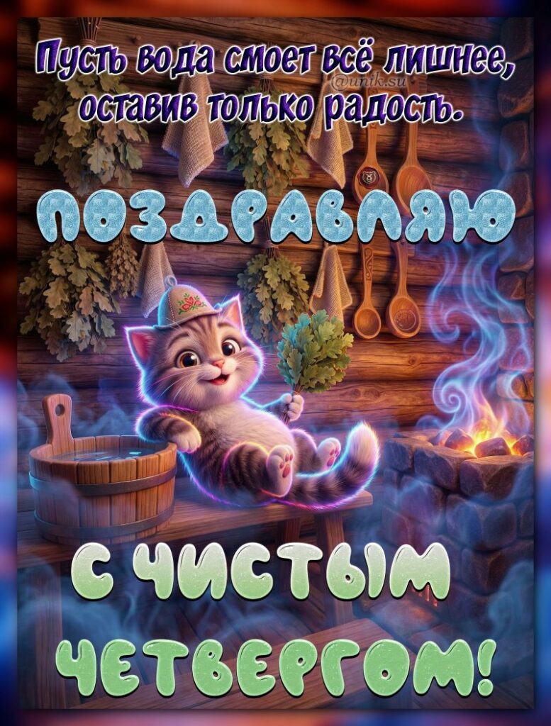 с чистым четвергом картинки с надписями