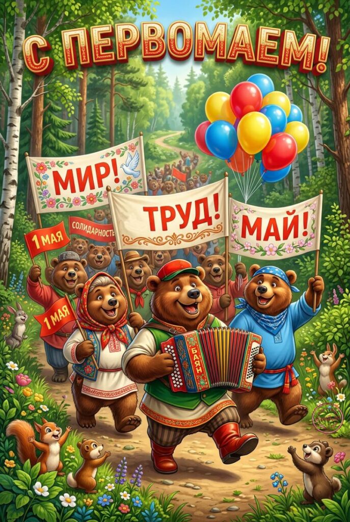 поздравления с 1 мая открытки