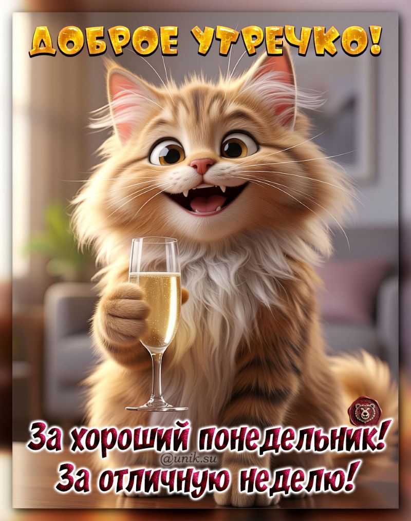 доброе утро понедельника новые