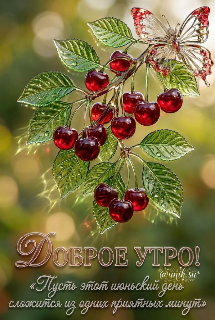 Новая Июньская Открытка с Добрым Утром