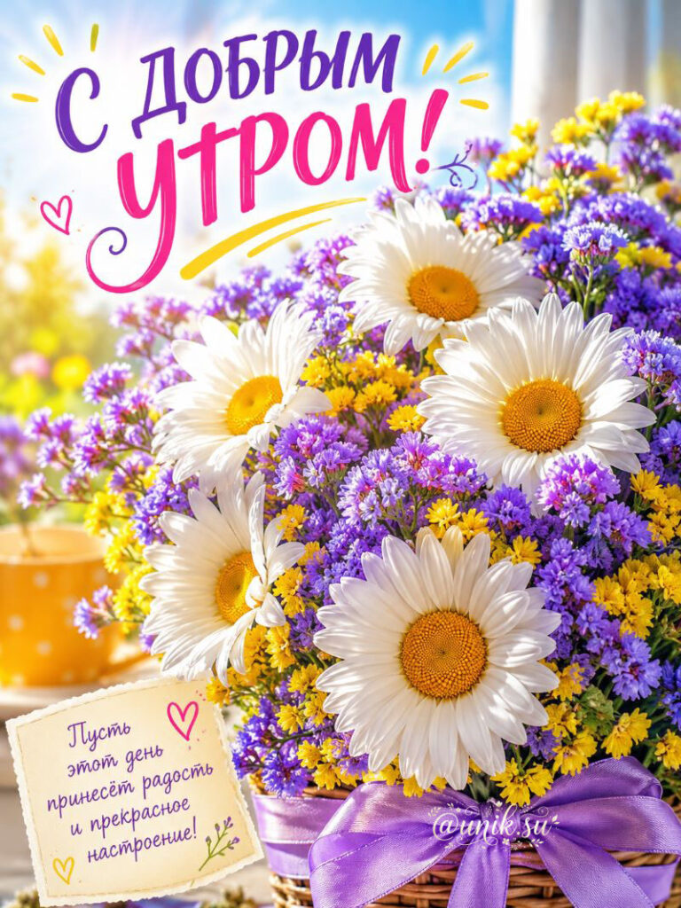 Доброе Утро Картинки с Ромашками