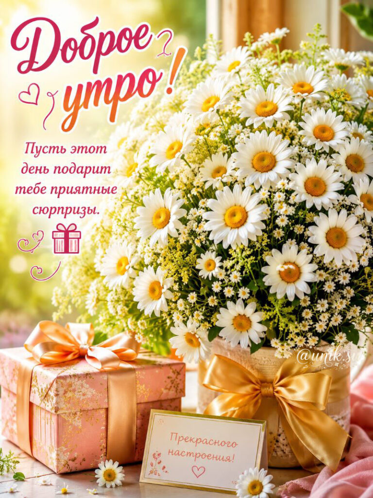 Доброе Утро Картинки с Ромашками
