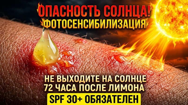 Лимон Отбеливает Кожу - предупреждение при применении
