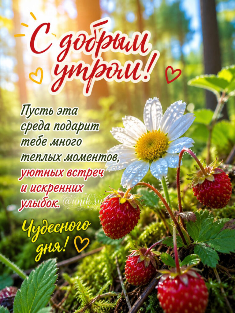 Открытки Хорошего Дня Среды и доброе утро