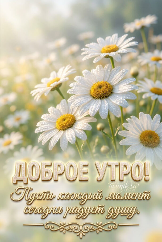 С Добрым Утром Ромашки Картинки Красивые