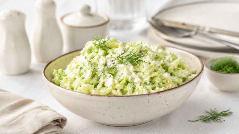 Салат с Капустой и Плавлеными Сырками