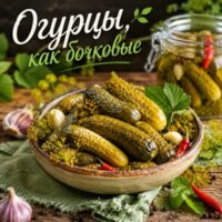 Огурцы, как бочковые: простой рецепт в банке или ведре