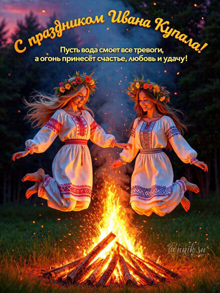 Открытки с Днем Ивана Купалы с пожеланием