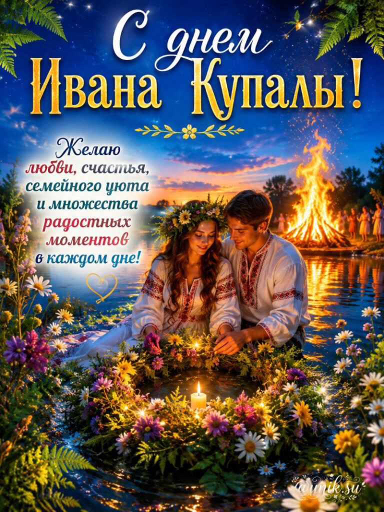 Открытки с Днем Ивана Купалы новые