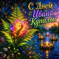 Новые картинки с Днем Ивана Купалы: волшебство июльской ночи