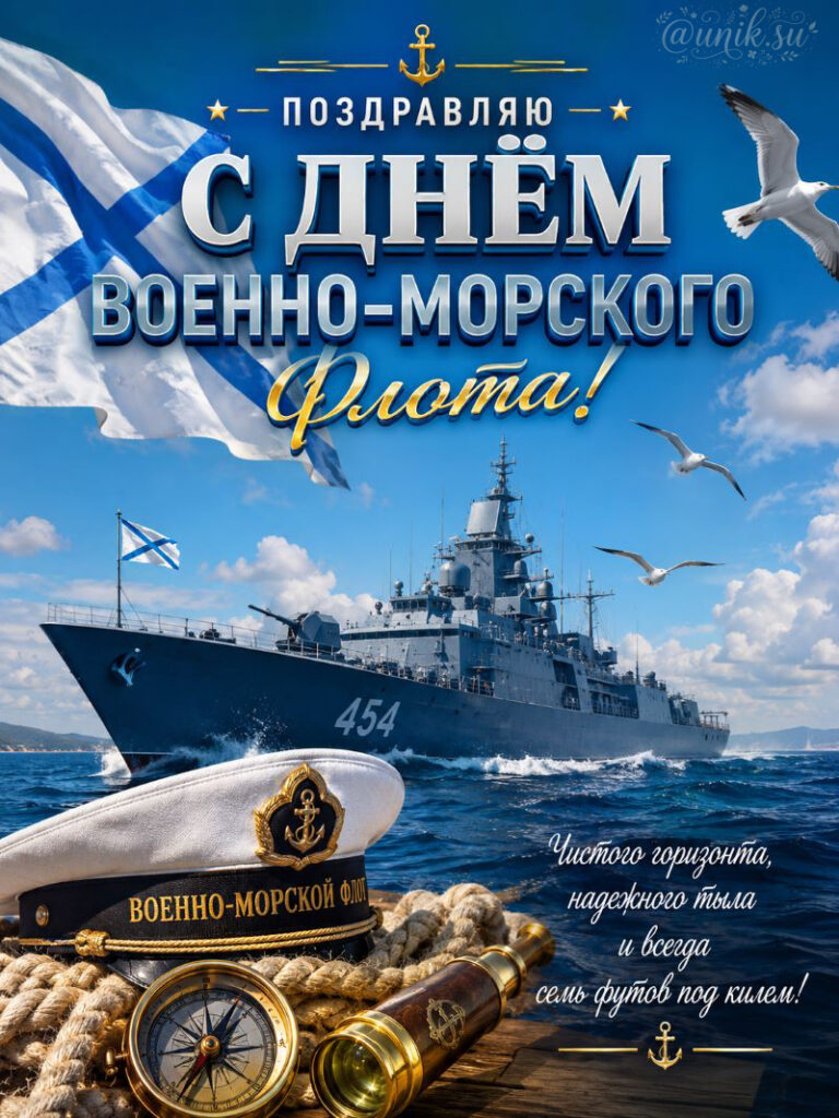 Поздравление с Днем ВМФ в Картинках с кораблем