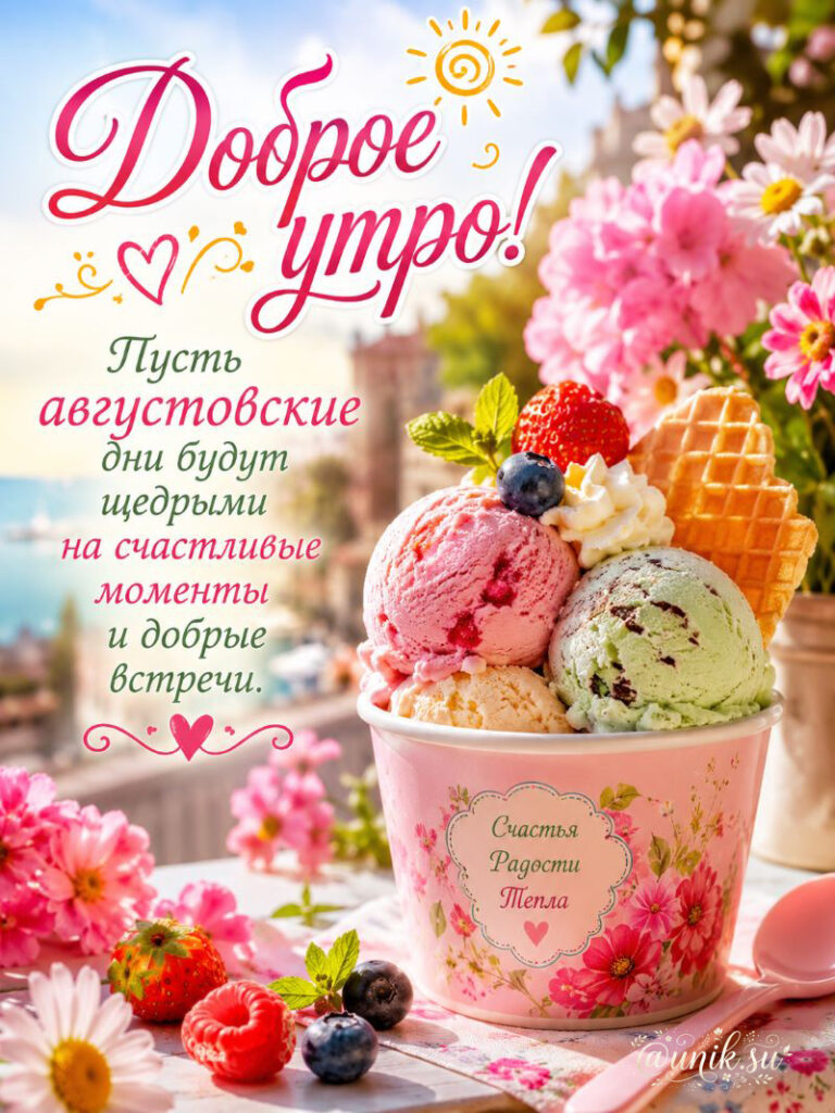 Пожелания Доброго Летнего Августовского Утра