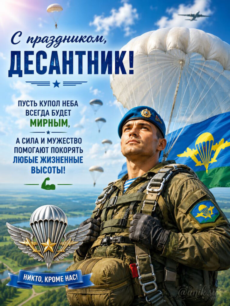 Картинка ВДВ с душевным пожеланием