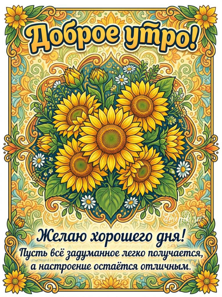 Доброе Утро Пожелание Позитивное Новые летние