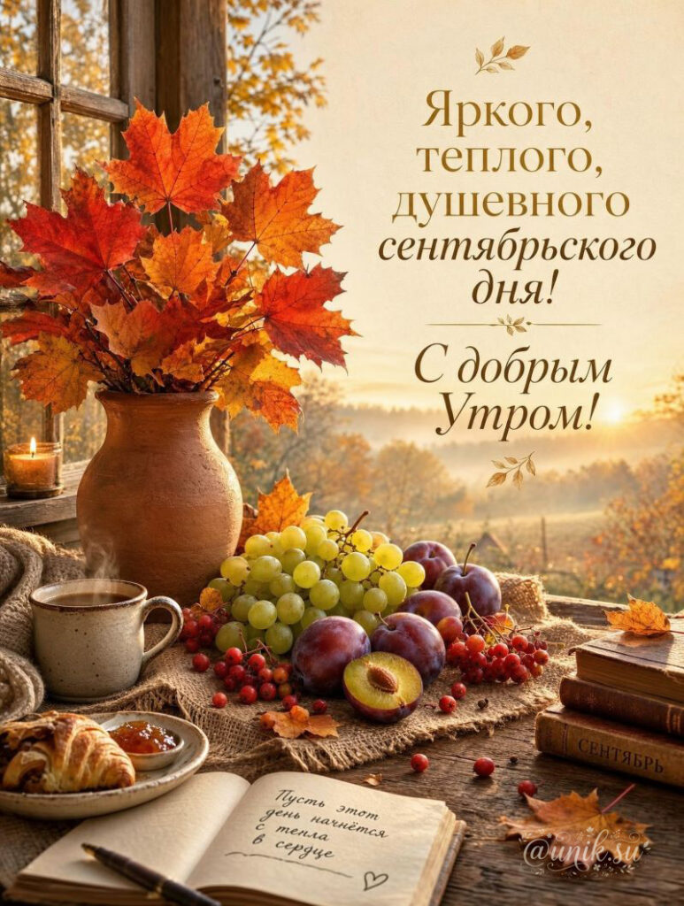 Картинки с Добрым Утром Сентябрьские Красивые