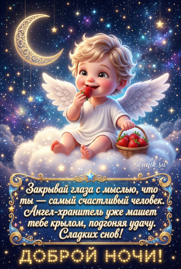 Красивые Открытки с Пожеланиями Доброй Ночи сладких снов
