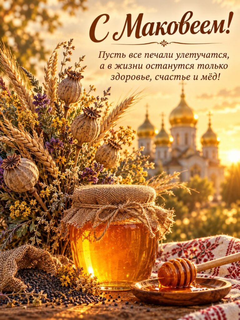 Медовый Спас Картинки с Поздравлениями с Маковеем