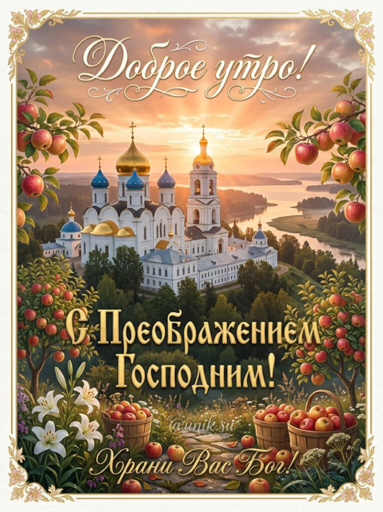 Открытки с Яблочным Спасом Красивые