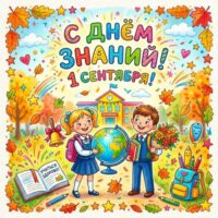 Открытки, картинки с Днем знаний 1 сентября