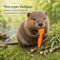 Что едят бобры: рацион в дикой природе и в домашних условиях
