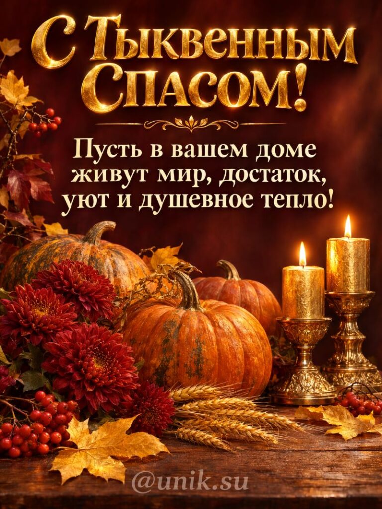 Тыквенный Спас Поздравление в картинках